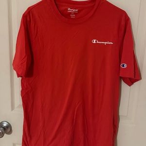 Red champion t-shirt